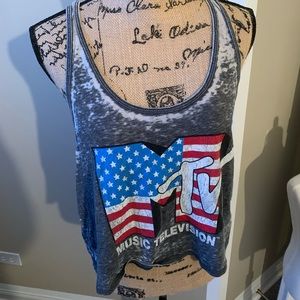 MTV burnout cropped tank! 📺